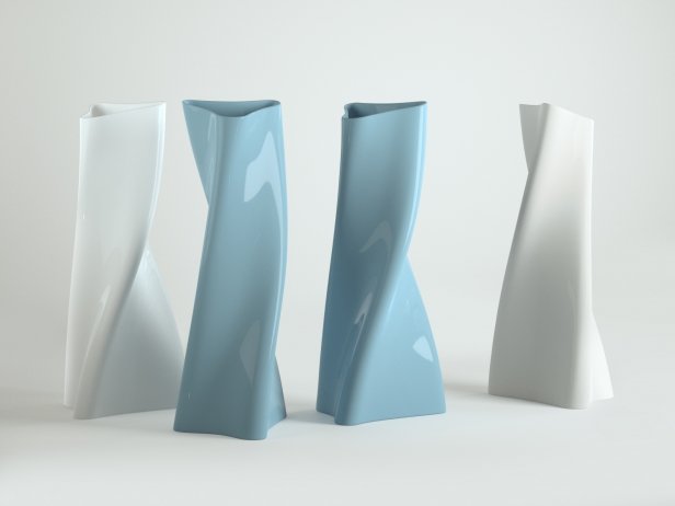 3D Printed Modern Geometric Vases