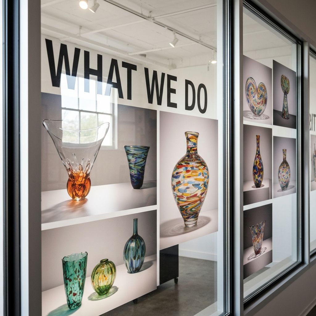 Glassblowing craftsmanship in action